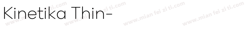 Kinetika Thin字体转换
